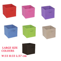 Foldable Folding Storage Cube Storage Box Bookcase Fabric Cube Toy Organiser 