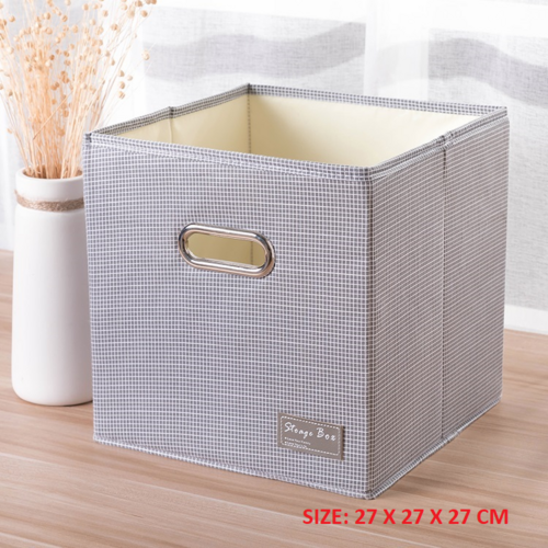 Foldable Folding Storage Cube Storage Box Fabric Cube Toy Organiser [Pattern: Type 2]